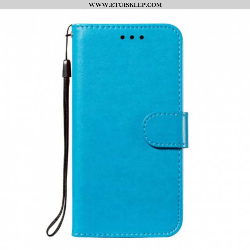 Etui Folio do Xiaomi Redmi Note 10 / 10S Monochromatyczny Skórzany Styl